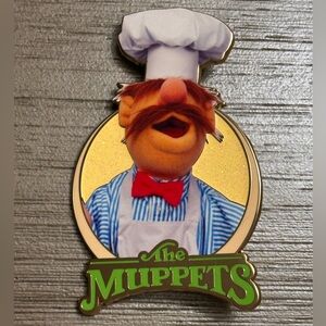 Disney PALM The Muppets Show Swedish Chef Pin 3” Glitter Mystery Pin 2026 NWOT